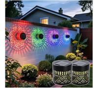 LZTET Lampes Solaires D'ExtéRieur pour ClôTure,Applique Murale Mandala