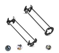 LZYDKH Lot de 2 clés de lavabo multifonctionnelles vier universelle e robinet plombier - Outil d'installation pour lavabo de cuisine (noir)