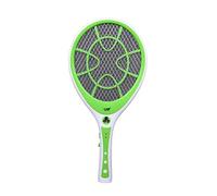 LZYqwq Raquette ÉLectrique Anti-Moustique Rechargeable par USB pour la Maison, L'extÉRieur, Une Puissante Grille de 3000 V, avec Lampe de Poche, Filet de SÉCuritÉ À 3 Couches(A)
