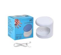 LZYWOD Mini lampe à ongles rechargeable avec minuteur, lumière LED portable sans fil pour un séchage rapide, gel pour le bricolage à la maison, commencer le polissage, facile