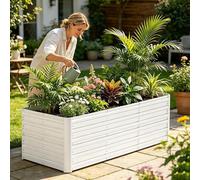 M-178 x 88 x 56 cm. Élévateur de jardin en métal, en acier galvanisé, résistant aux intempéries, antirouille, capacité de 340 litres. Bac de jardin rectangulaire pour légumes, herbes aromatiques et fl