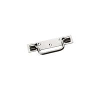 Poignée sur platine type Saint Etienne 160mm zingué blanc - - M-342163