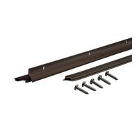 M-D Building Products 81927 36 in. Bronze Aluminum L-Shape Commercial Screw-on Under Door Seal M-D Bas de Porte en Forme de L avec Insert en Vinyle, Capuchon Sec, 91,4 cm L x 4,5 cm