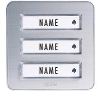 m-e modern-electronics 41082 Sonnette sans fil Emetteur éclairée, avec porte-nom