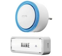 m-e modern-electronics 41150 Kit complet de sonnette sans fil avec plaque d'identité