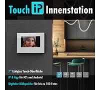 m-e modern-electronics 41269 : interphone vidéo, unité intérieure sans fil, blanche