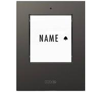 m-e modern-electronics 41303 Sonnette sans fil Emetteur éclairée, avec porte-nom