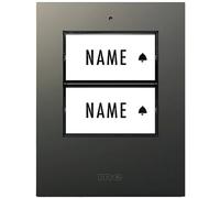m-e modern-electronics 41305 Sonnette sans fil Emetteur éclairée, avec porte-nom