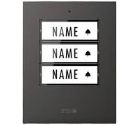 m-e modern-electronics 41307 Sonnette sans fil Emetteur éclairée, avec porte-nom