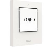 m-e modern-electronics 41356 Sonnette sans fil Emetteur éclairée, avec porte-nom