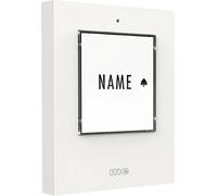 m-e modern-electronics 41356 Sonnette sans fil Emetteur éclairée, avec porte-nom