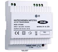 m-e modern-electronics DT-2000 40778 Interphone-portier Alimentation sur rail DIN blanc, (LxHxD) 77 x 97 x 56 mm