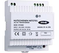 M-E Modern Electronics – Alimentation sur rail DIN DT-2000 40778 15V/2A Blanc 77×97×56 mm