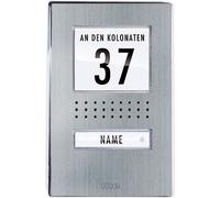 M-E MODERN-ELECTRONICS Interphone-portier filaire Unité extérieure ADV 110.1 EG 1 maison familiale inox (ADV 110.1 EG)