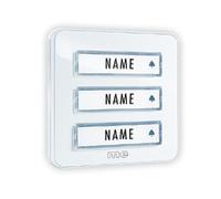 Plaque de sonnette x3 m-e modern-electronics KTA-3 W blanc 12 V/1 A