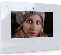 m-e modern-electronics VDV-907 W Interphone vidéo Wi-Fi, radio Station intérieure blanc