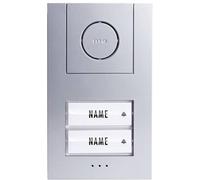 m-e modern-electronics 41186 Interphone-portier filaire Kit complet 2 - Argent (41186)