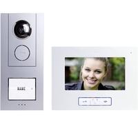 m-e modern-electronics VISTUS VD ALU-6710 S Interphone-portier vidéo filaire argent (41174)