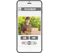 m-e modern-electronics VS-11 S Vistasmart portier vidéo LAN, WLAN unité extérieure argent (41359)