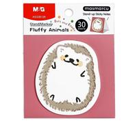 M&G Notes adhésives animaux en relief, 30 feuilles, 3 x 2 pouces, Blocs-notes mémo dessin animé mignons, Notes autocollantes avec support pliable pour école bureau maison, Hérisson