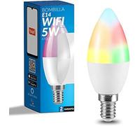 M Ledme - Ampoule LED Intelligente WiFi E14 Bougie, pas besoin de Hub, [Smarthome], Dimmable, 6W 600LM, RGB & 2700K-6500K blanc froid à chaud, compatible avec Alexa/Google Home/Siri, LM7144