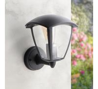 M Ledme - Applique d'extérieur Ronse Series, IP44 étanche, douille E27, acier et PMMA, noir, pour jardin, terrasse ou entrée (ampoule non incluse)
