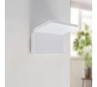 M Ledme - Applique murale d'intérieur LED Double White 20W, projecteur LED d'intérieur à lumière chaude 3000K, angle d'éclairage 90°, applique murale blanche décorative et moderne 1700lm.