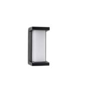 M Ledme - Applique murale LED Metse 10 W pour extérieur, lumière chaude 3 000 K, étanche IP54, lampe moderne pour jardin, patio et terrasse, Noir