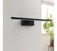 M Ledme - Applique murale LED pour miroir de salle de bain Plex 12W 60 cm, blanc neutre 4000K, étanche IP44, se fixe sur miroirs, meubles ou murs, 600X51X128mm (H)