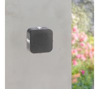M Ledme - Applique murale LED triangulaire 4 x 3 W, intensité variable, couleur RGB, étanche IP54, lampe moderne pour jardin, entrée, terrasse et patio, Noir
