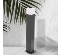 M Ledme - Balise d'extérieur Série Design Plus, culot E27, étanche IP54, finition noire. Idéal pour les jardins, terrasses, entrées et façades (ampoule non incluse), Noir