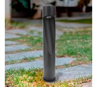 M Ledme - Balise LED Andru gris 10W, 1000 lumens, lumière chaude à froide réglable, CCT, étanche IP65, 80 cm, pour jardin, terrasse, entrées et patios.