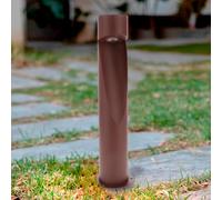 M Ledme - Balise LED Andru Rust Brown 10W, 1000 lumens, lumière chaude à froide réglable, CCT, étanche IP65, 80 cm, pour jardin, terrasse, entrées et patios.