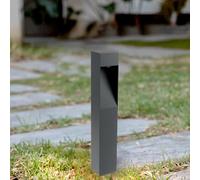 M Ledme - Balise LED Bornos Gris 10W, 1000 lumens, lumière réglable du chaud au froid (3CCT), COB, étanche IP65, 50 cm, pour jardin, allées, entrées et patios, Grey