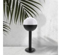 M Ledme - Balise LED d'extérieur Série Cam, culot E27, étanchéité IP44, finition noire. Idéal pour les entrées, les façades et les jardins (ampoule non incluse), Noir