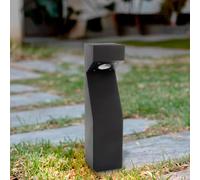 M Ledme - Balise LED Extérieur Teba Noir 10W 1000 lm avec 3CCT réglable, COB, IP65, 60 cm. Idéale pour jardins, allées, entrées et patios.