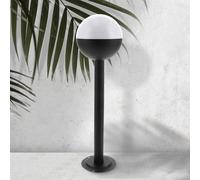 M Ledme - Balise LED extérieure Plus série Cam, douille E27, IP44 étanche, finition noire. Idéale pour entrées, façades, jardins (Ampoule non incluse), Noir