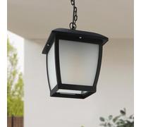 M Ledme - Plafonnier House Series, étanche IP44, culot E27, en acier noir et verre, pour jardin, terrasse ou entrée (ampoule non incluse)