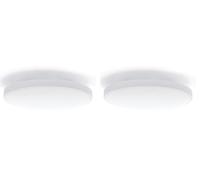 M Ledme - Plafonnier LED 40W, Lampe de plafond pour salle de bain IP44, 4000 lumens, Lumière de couleur neutre (4500K) pour salle de bains, cuisine, balcon, LM8258. (Lot de 2)