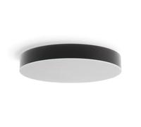 M Ledme - Plafonnier Led Noir Neox 36W, ø40 cm, lumière variable de la lumière froide à la lumière chaude 3000K-6000K, idéal pour Cuisine, Balcon et Chambre.