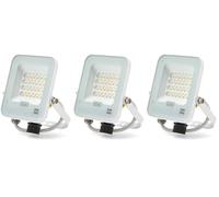 M Ledme - Projecteur LED Napoli Plus Blanc 20W, Protection IP65, Intensité variable de la lumière froide à la lumière chaude 2700K-6500K, Pour utilisation dans les jardins, terrasses, hôtels.