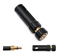M&M Smartek Adaptateur à baïonnette femelle vers nettoyeur haute pression | Baïonnette femelle vers filetage intérieur M22 x 1,5, filetage en acier inoxydable, jusqu'à 180 bar, compatible avec Lavor