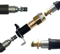 M&M Smartek Adaptateur baïonnette Compatible avec Parkside/Lavor, 160 Bar | Adaptateur robuste pour systèmes haute pression compatibles; contrôler filetage, raccord, joint et appareil avant achat.