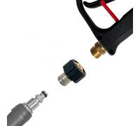 M&M Smartek Adaptateur M22 Compatible avec Nilfisk/Stihl, pièce de Rechange | Adaptateur robuste pour systèmes haute pression compatibles; contrôler filetage, raccord, joint et appareil avant achat.