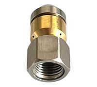 M&M Smartek buse de nettoyage de tuyau pour Kärcher Kränzle Nilfisk etc. Nettoyeur haute pression 1/8" 1/4" - spirale à ressort rotative rigide (buse rotative, 1/4")