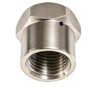 M&M Smartek Buse de nettoyage de tuyaux avec jet avant et arrière pour tuyaux de nettoyage avec un filetage 1/8" 1/8" - 3 faisceaux arrière / 1 faisceau vers l'avant pour Kärcher Nilfisk etc. (040)