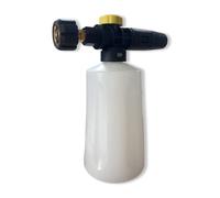 M&M Smartek Canon à Mousse réglable Lance à Mousse buse Nettoyeur Haute Pression injecteur Distributeur de Savon Lavage Voiture Compatible avec Kärcher Nilfisk Lavor B&D Bosch Kränzle 0,7L