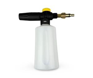 M&M Smartek canon à mousse réglable lance à mousse buse nettoyeur haute pression injecteur distributeur de savon lavage voiture compatible avec Kärcher Nilfisk Lavor B&D Bosch Kränzle 0,7L