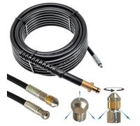 M&M Smartek flexible canalisation 10 m compatible avec Nilfisk/Gerni | Flexible déboucheur souple pour canalisations et évacuations; contrôler raccord, longueur, buses et pression avant achat.