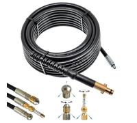M&M Smartek flexible canalisation 20 m compatible avec Nilfisk/Gerni | Flexible déboucheur souple pour canalisations et évacuations; contrôler raccord, longueur, buses et pression avant achat.
